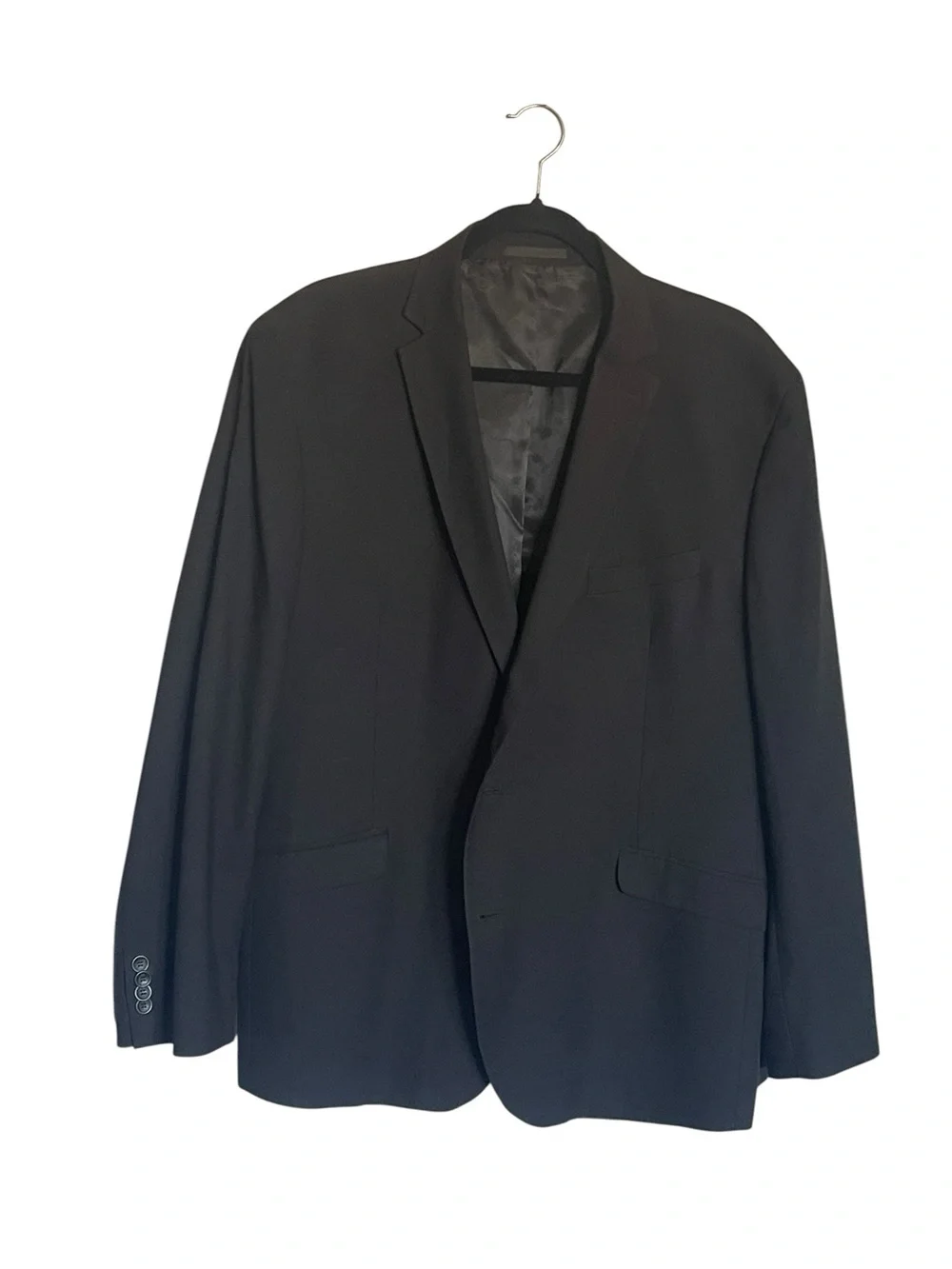 Kenneth Cole Reaction Black Two-Button Sport Coat
